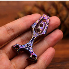 Outdoor Handmade Titanium Pry Bar Crowbar Bottle Opener Pocket Multi EDC Tool 07FC0E-D4 - KOEEK