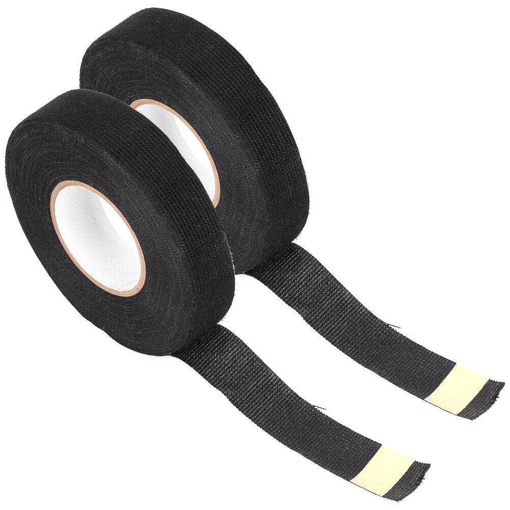 new 15mx19mm Cloth Adhesive Black Tape Insulation Wiring Harness For Car Tool koeek - KOEEK