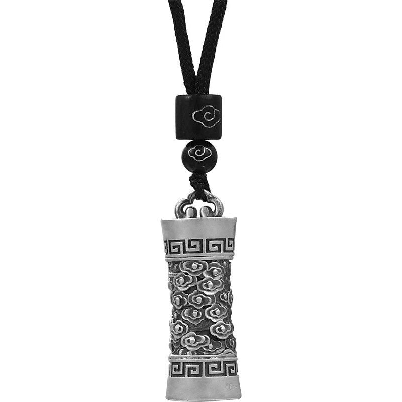 Buddhist Prayer Box Pendant Necklace Ghau Box Pendan Tibetan Gawu Box Necklace 07FC0E-D4 - KOEEK