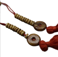1pc Antique Tibetan Natural Yak Bone Mara Necklace 108 Beads Feng Shui Necklace 07FC0E-D4 - KOEEK
