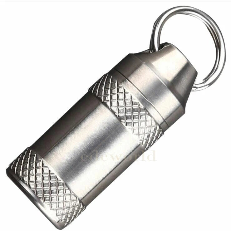 EDCTC4 Titanium Portable Keychain Waterproof Case Sealed Container Pendant Tool 07FC0E-D4 - KOEEK