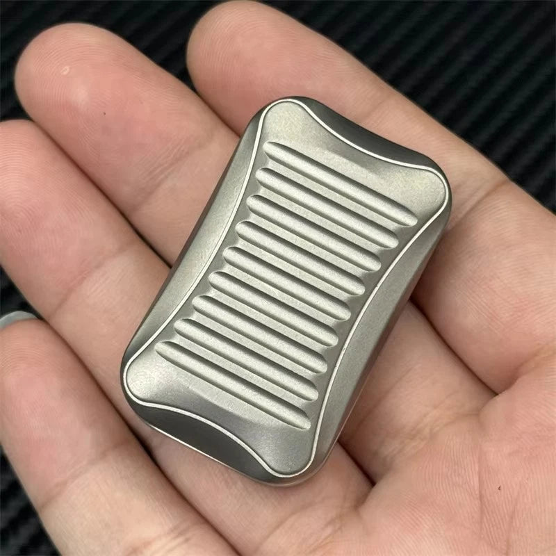 Titanium Alloy Soap EDC Fidget Toy Fashion Metal Infinite Push Fidget Slider 07FC0E-D4 - KOEEK