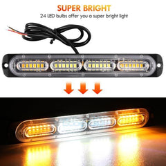 ny 2/4 stk 24 LED for Auto Coche Camión Luces Luz de Emergencia Estroboscópica