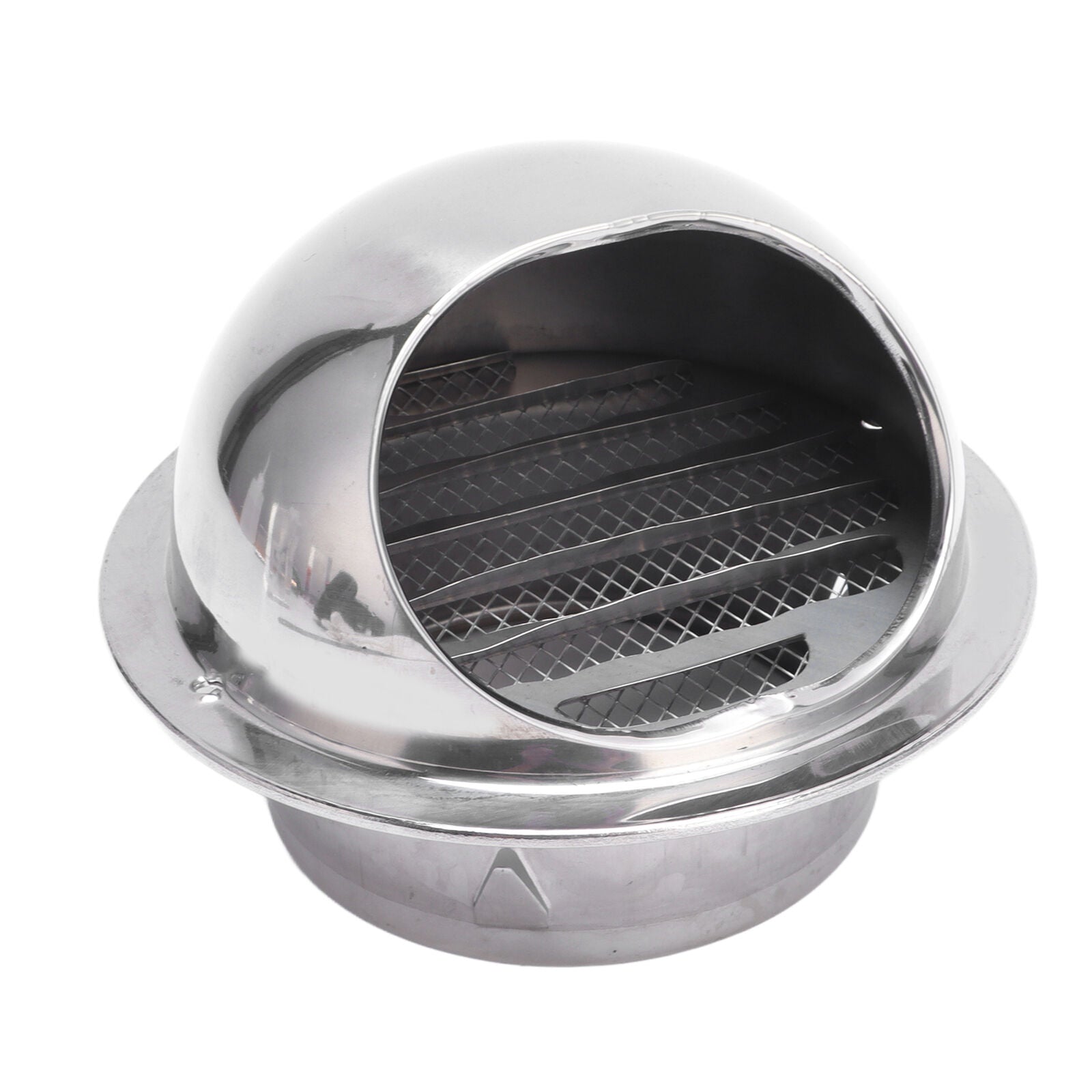 new 4in Stainless Steel Vent Hood Exterior Wind Cover Vent Cover Outlet Accessory koeek - KOEEK