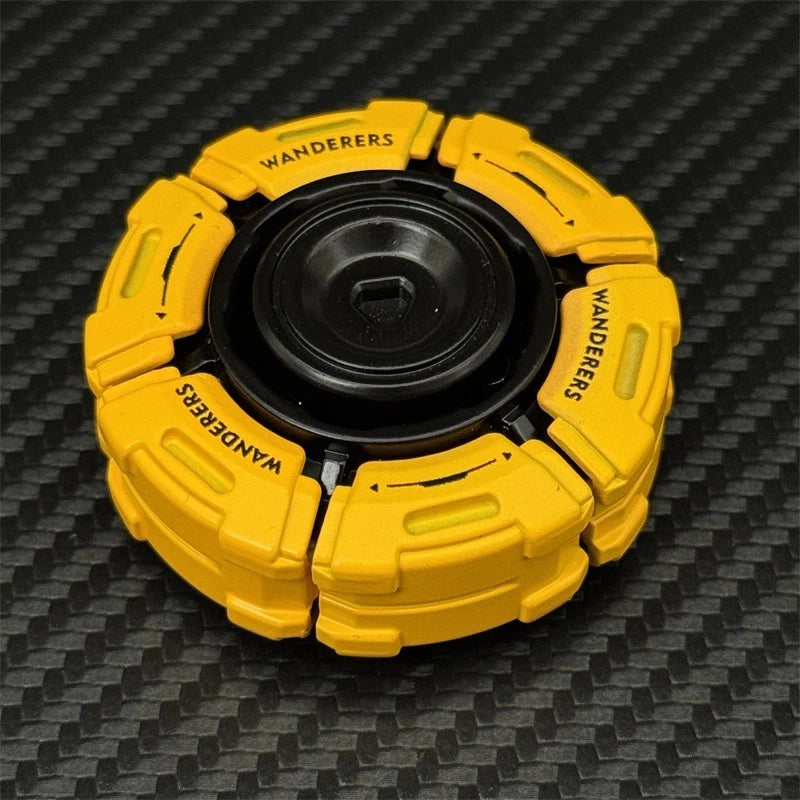 Future Mecha Style EDC Hand Spinner Zinc Alloy Silent Fidget Spinner Open Armor 07FC0E-D4 - KOEEK