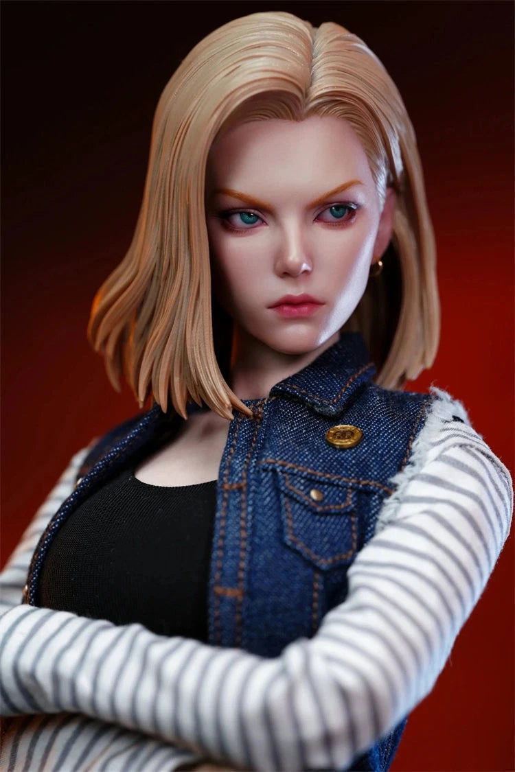 ARTISAN 1/6 Dragon Ball Android 18 Mecha Maiden Demon Hair Version Action Figure 07FC0E-D4 - KOEEK