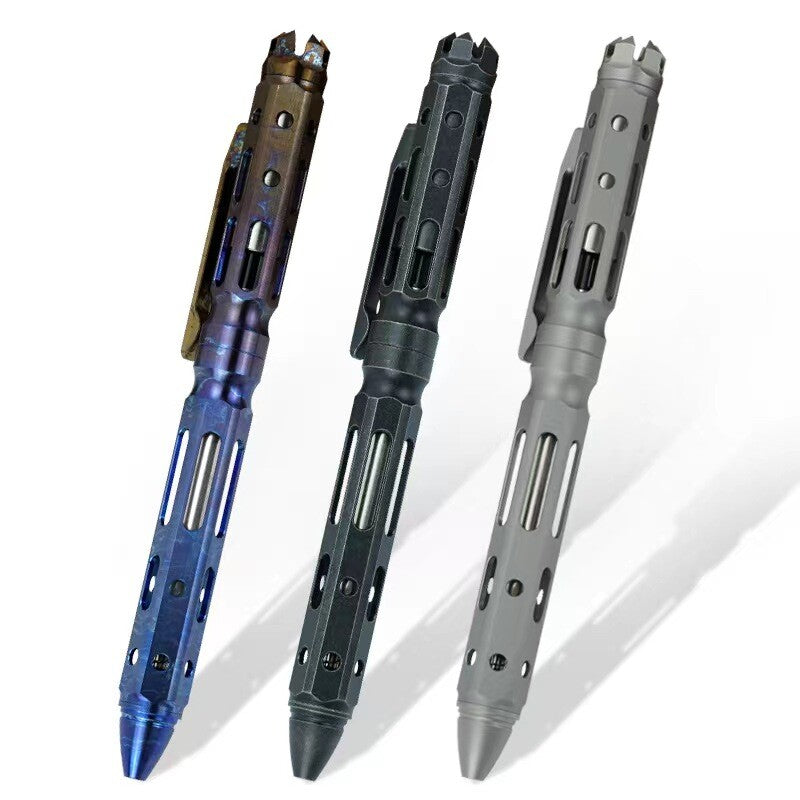 EDC Titanium Alloy Ball Pen Office Signature Business Ballpoint Pen G2 Refills 07FC0E-D4 - KOEEK