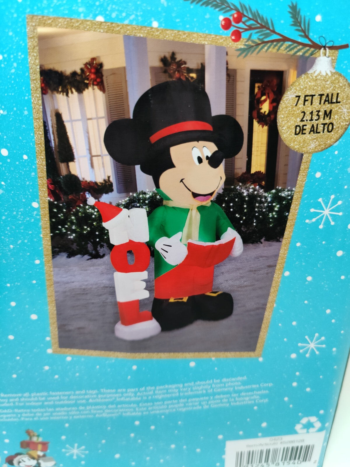 Christmas Disney 7 ft Mickey Mouse Noel Airblown Inflatable LED Lights DISNEY - KOEEK