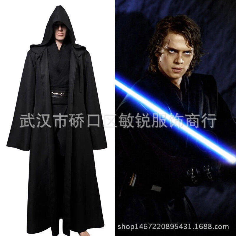 Star Wars Obi-Wan Kenobi Cosplay Costume Outfits Jedi Knight Uniform Full Set 07FC0E-D4 - KOEEK