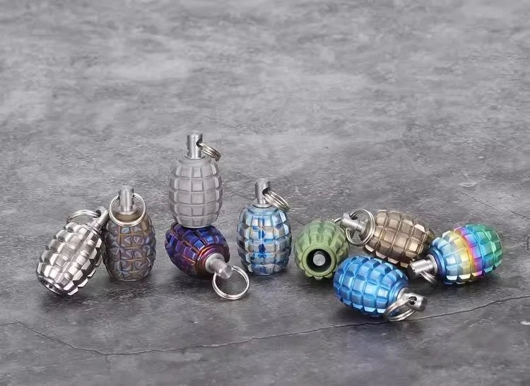 Titanium Begleri Knife Lanyard Beads Keychain Decoration DIY EDC Tool Pendant 07FC0E-D4 - KOEEK