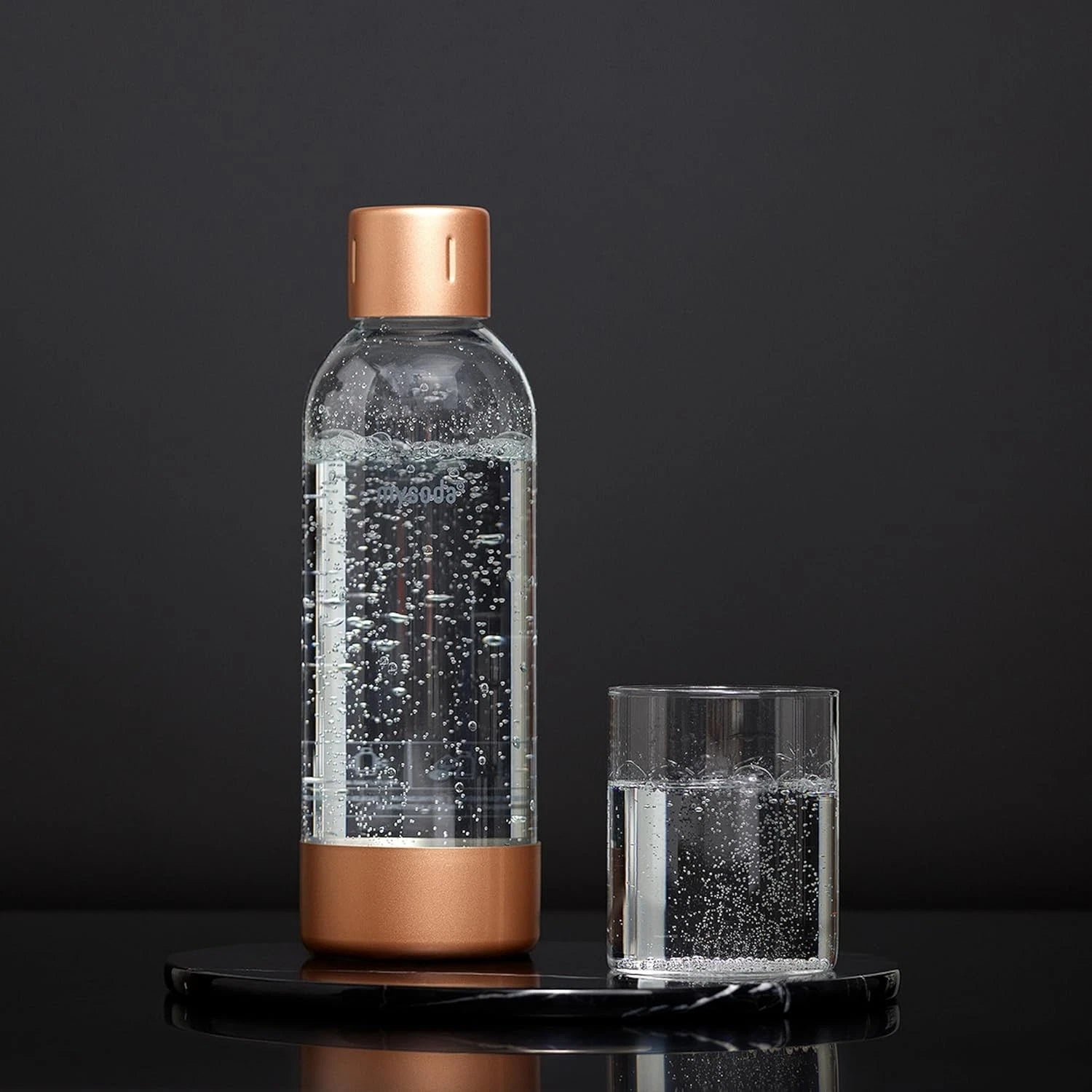 High-end carbonated beverage bottle, 1 liter, copper 07FC0E-D4 - KOEEK