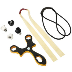Traditional Slingshot Hunting Slingbow Archery Catapult Shooting Bow Rubber Band 07FC0E-D4 - KOEEK