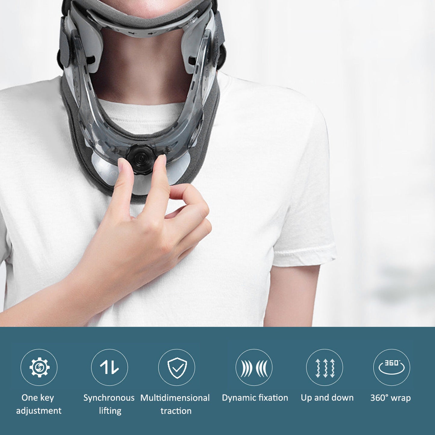 new Neck Brace Support Cervical Traction Device Collar Pain Relief Tool HGF koeek - KOEEK