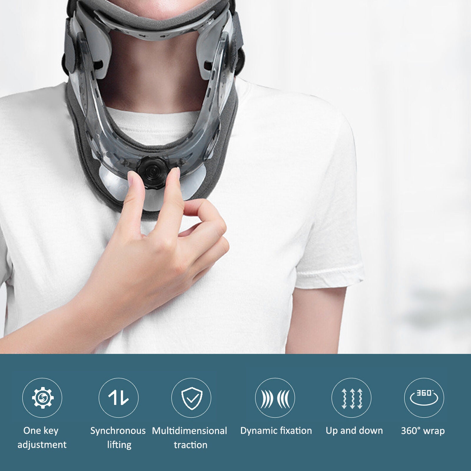 new Neck Brace Support Cervical Traction Device Collar Pain Relief Tool HGF koeek - KOEEK