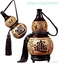 Natural Wine Gourd Outdoor Portable Water Bottle Water Wine Medicine Gourd 07FC0E-D4 - KOEEK