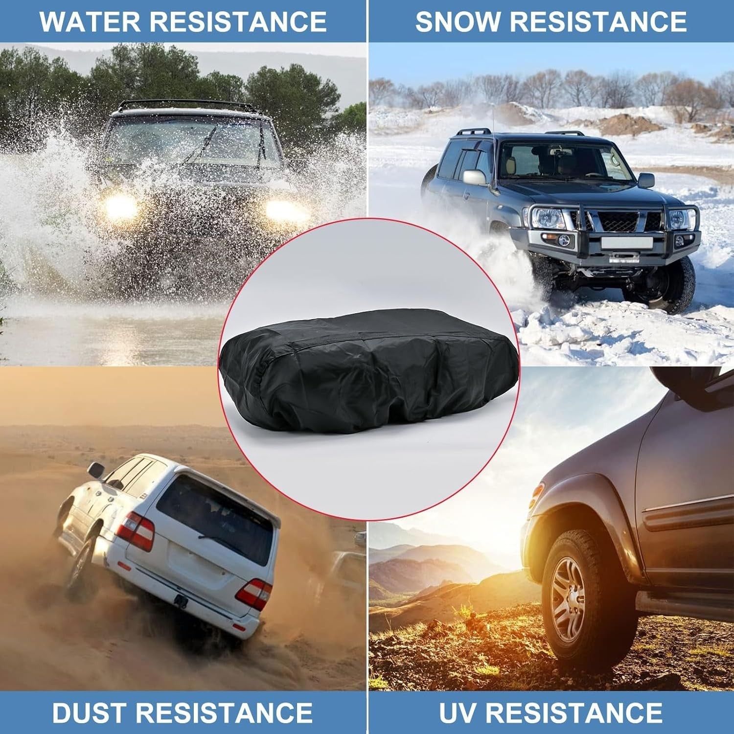 new Winch Cover,  Upgrade Heavy Duty 600D Oxford Fabric Covers for Black 07FC0E-D4 - KOEEK