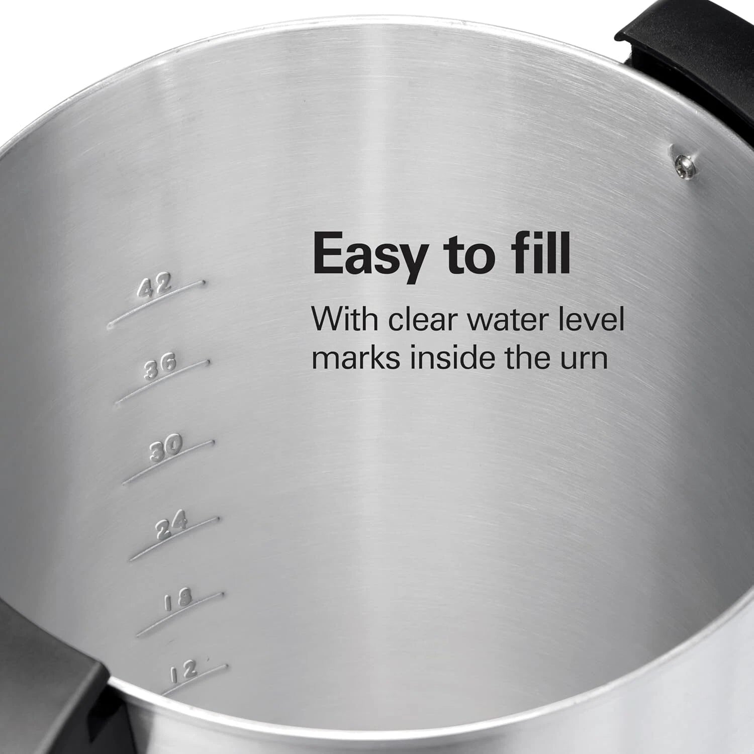 45 Cup Coffee Urn and Hot Beverage Dispenser, Silver 07FC0E-D4 - KOEEK