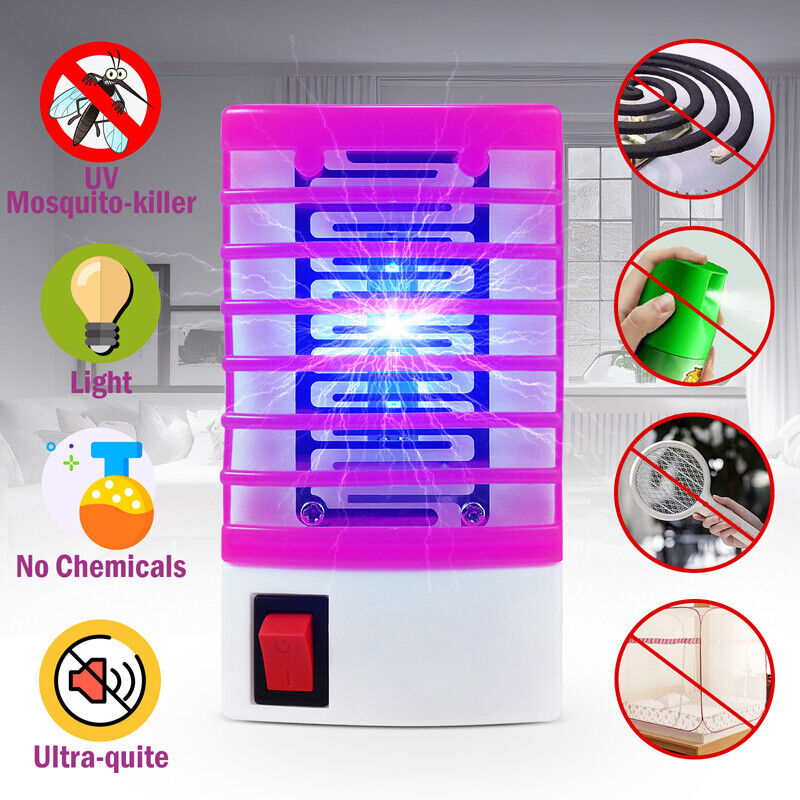 ny 3X Elektrisk Mosquito Fly Bug Insekt Zapper Killer Trap Lamp Stinger Skadedyrkontroll