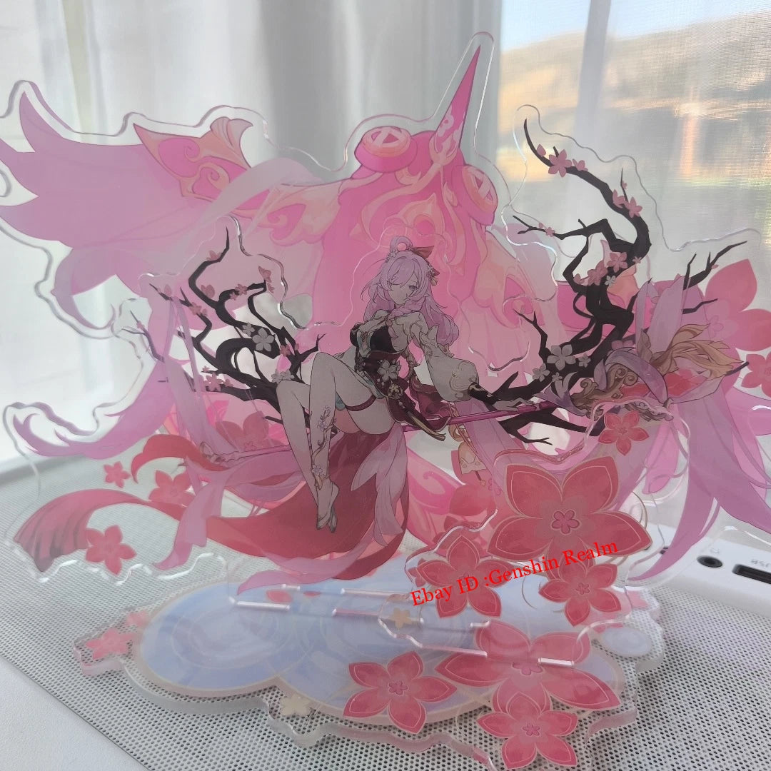 Anime Honkai Impact 3 Elysia Stand Establish  Figure Acrylic Gift 07FC0E-D4 - KOEEK