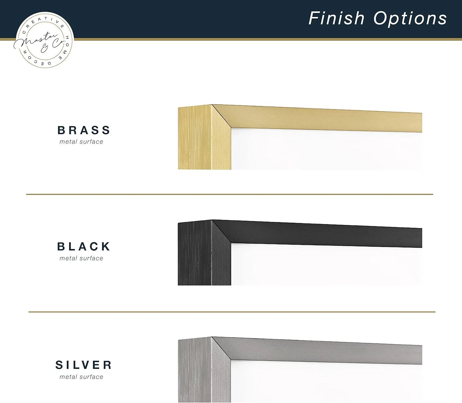 Metal Gallery Wall Frame, Black, 18x18-inch Matte to 8x8-inch 07FC0E-D4 - KOEEK
