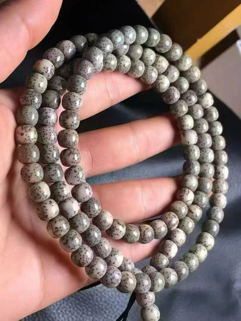 108 Beads Mala Necklace 8×9mm Star & Moon Bodhi Prayer  ecology HaiNan 07FC0E-D4 - KOEEK
