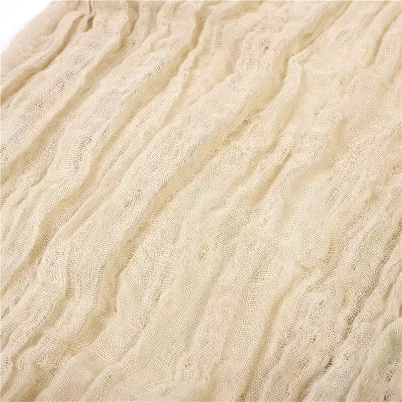 Unisex Linen Cotton Soft Breathable Scarf Casual Plain Color Shawl Neckercheif 07FC0E-D4 - KOEEK