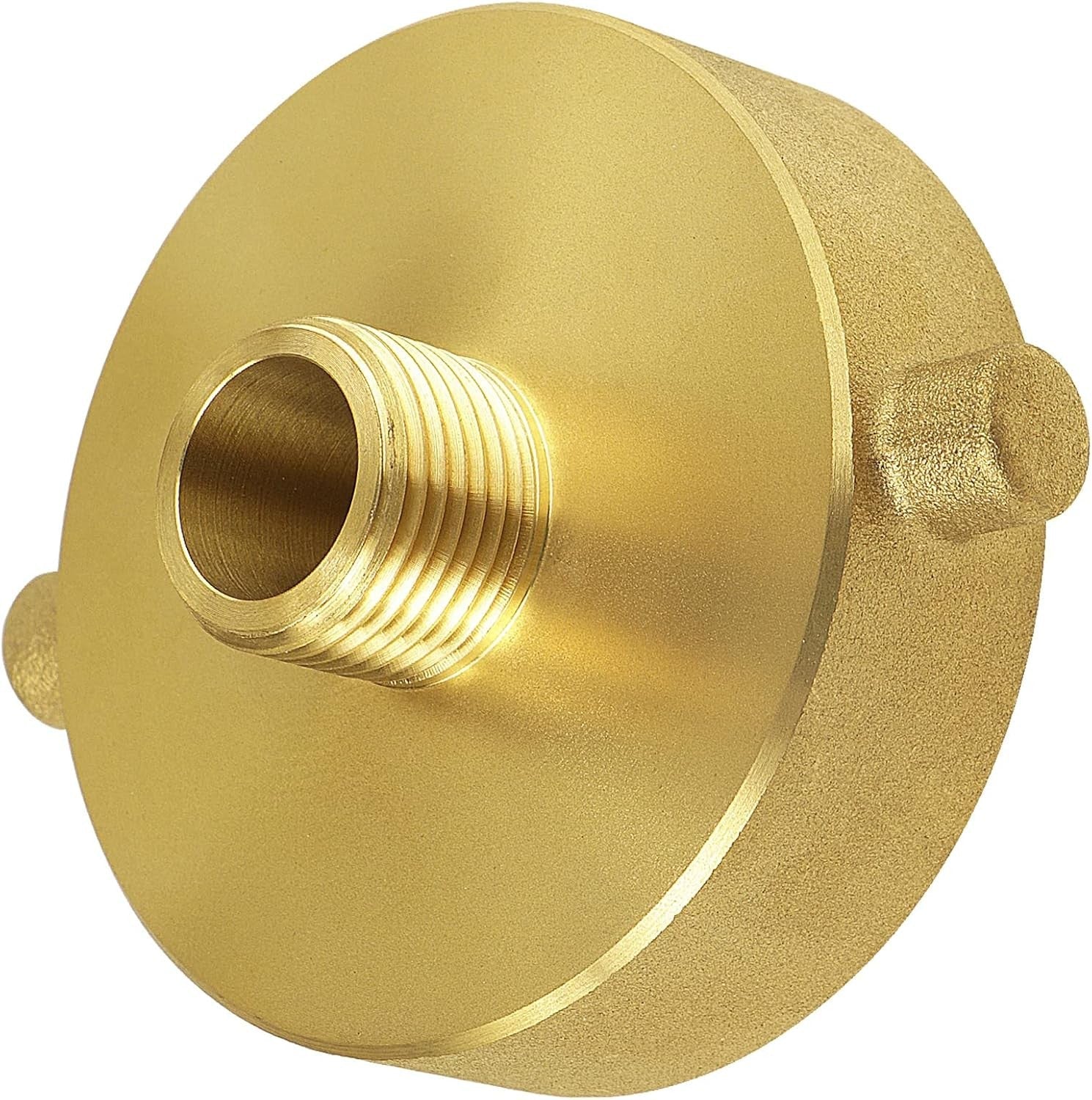 new NOVINO Fire Hydrant Hose Adapter 2-1/2" 2-1/2"NH x 3/4"GHT, Brass NOVINO - KOEEK