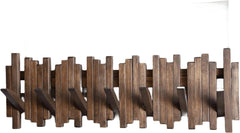 Natural Wood Wall-Mounted Piano Coat Rack | Wall-Mounted Coat Rack