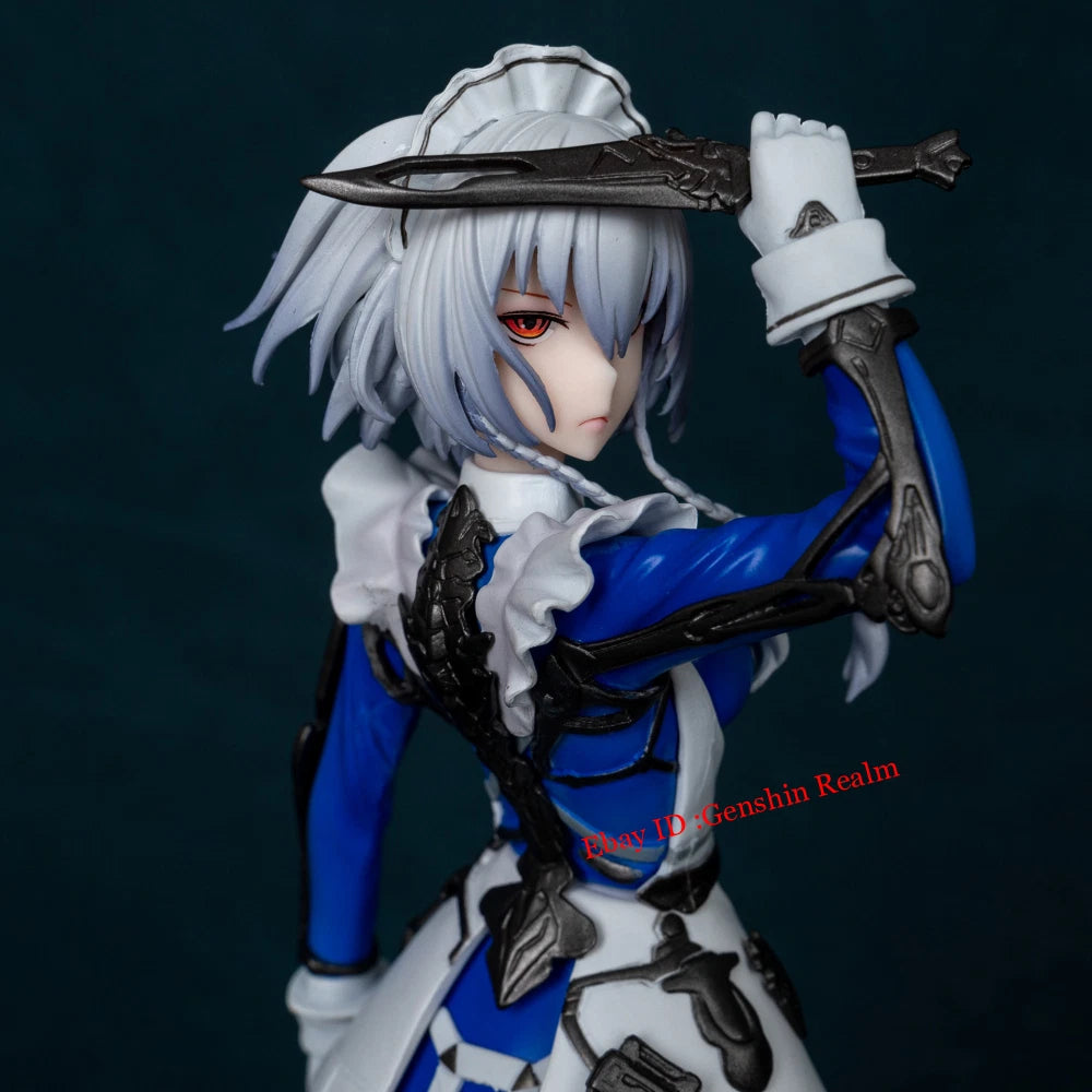 Anime Touhou Project Izayoi Sakuya Pvc Figure Model Collection Decor Gift 07FC0E-D4 - KOEEK