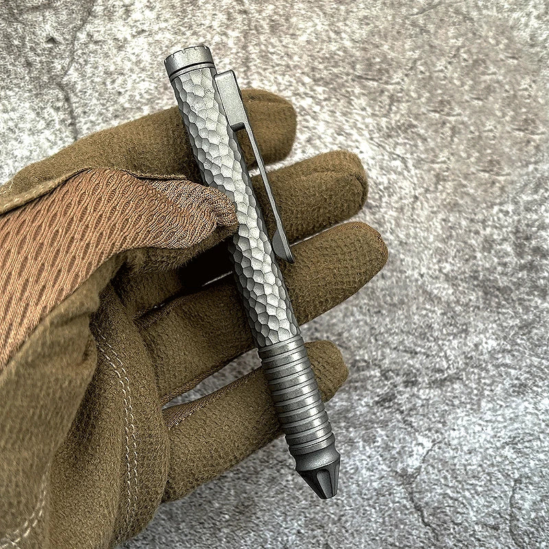 EDC Titanium Spinner Pocket Ball Pen Business Signature Pen StudentS Stationery 07FC0E-D4 - KOEEK