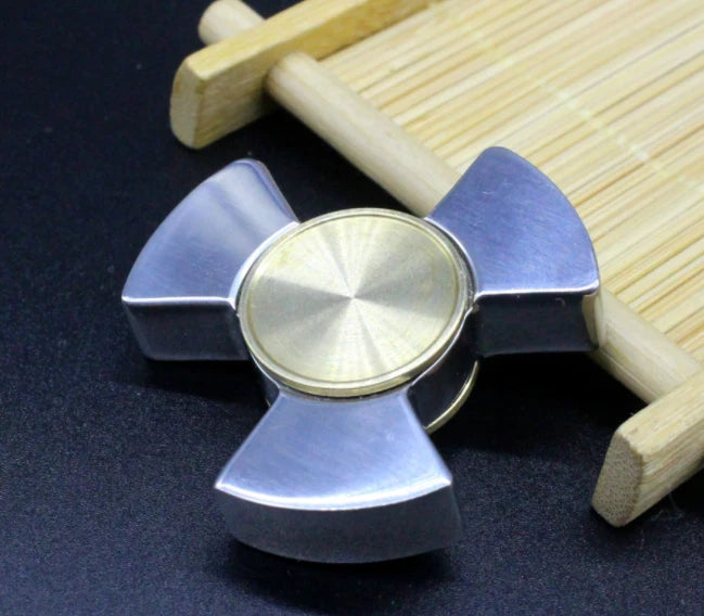 Brass+Stainless Steel Gear Linkage Hand Spinner Top Finger Toy EDC Bearing Gyro 07FC0E-D4 - KOEEK