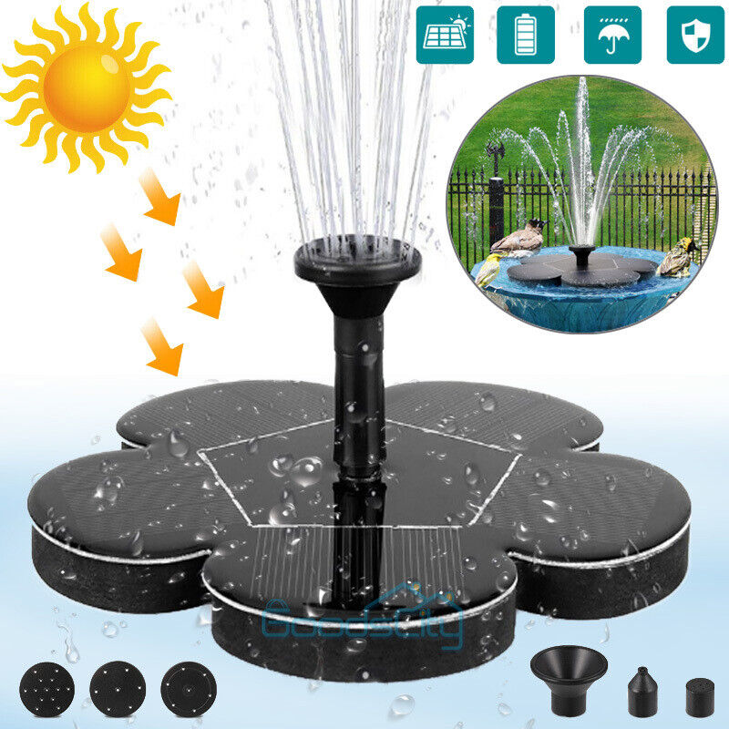 ny 1,4W Fuente Flotante Bomba De Agua Energía Solar Para Estanque De Jardín Piscina