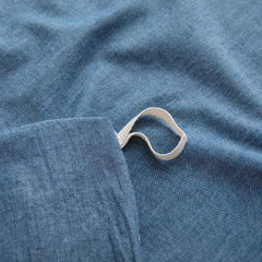 new LOVQUE  Washed Cotton Duvet Cover Queen Size, Denim Blue Queen, LOVQUE - KOEEK