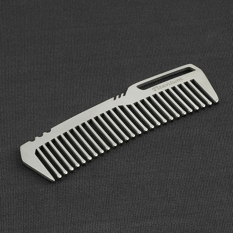 Mini Portable Titanium Alloy Comb EDC Super Light Titanium Comb Outdoor Tools 07FC0E-D4 - KOEEK