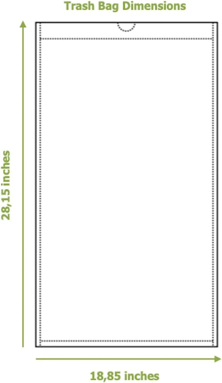 Biodegradable garbage bags (pack of 60) 07FC0E-D4 - KOEEK
