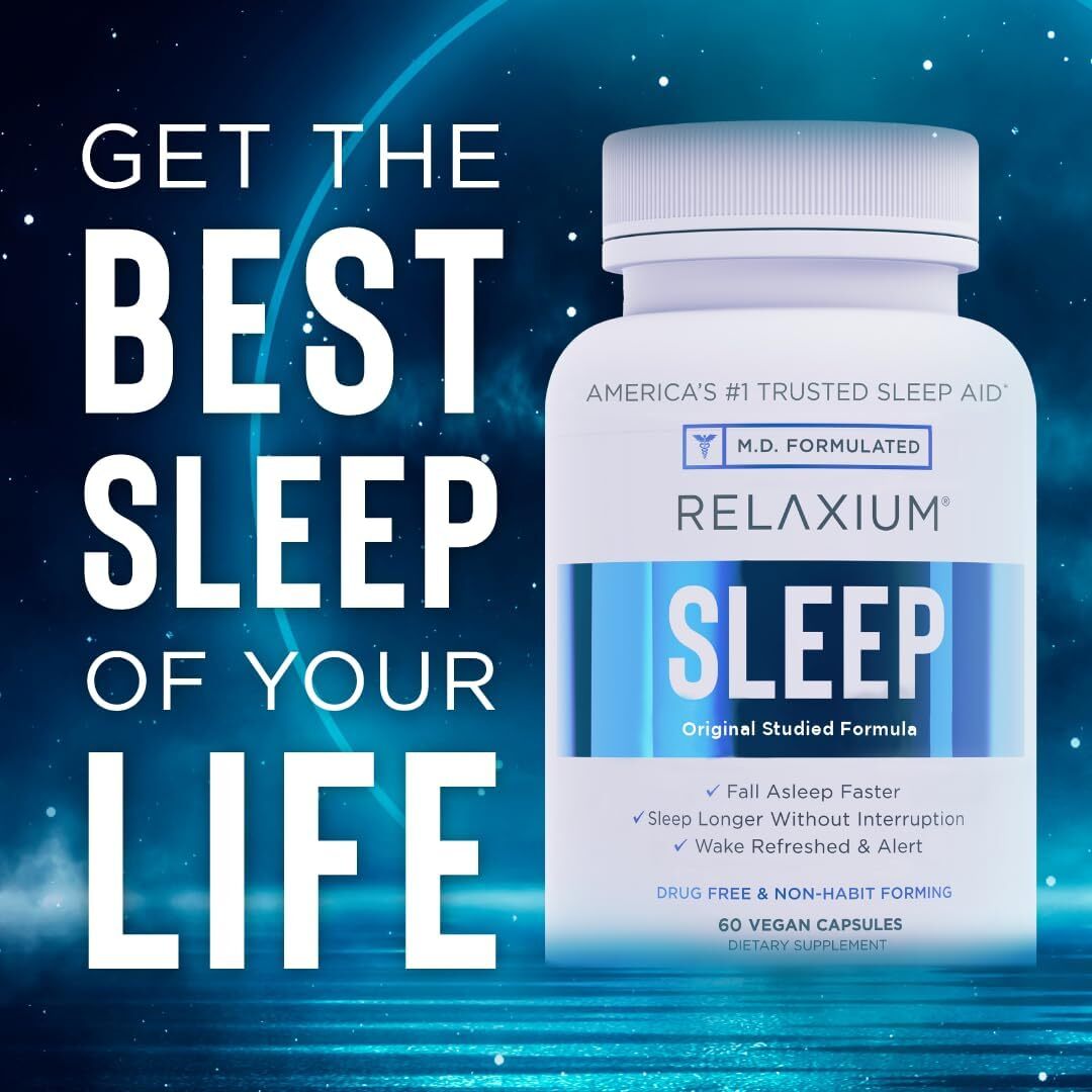 new Relaxium Sleep Aid, 14-Day Supply, Non-Habit Forming, Dietary Supplement for... RELAXIUM - KOEEK