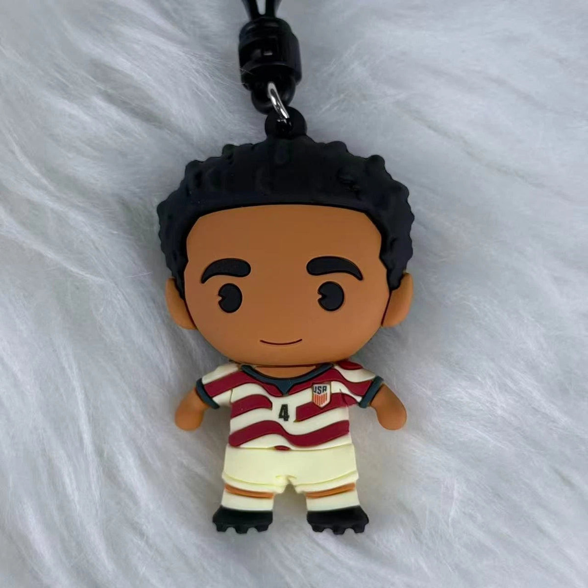Tyler Adams #4 USMNT Soccer Team 3D Vinyl Bag Clip Collectible Keychain 07FC0E-D4 - KOEEK