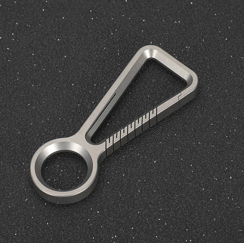 TC4 Titanium Alloy Keychain Car Key Chain Quality Portable Carabiner EDC Tool 07FC0E-D4 - KOEEK
