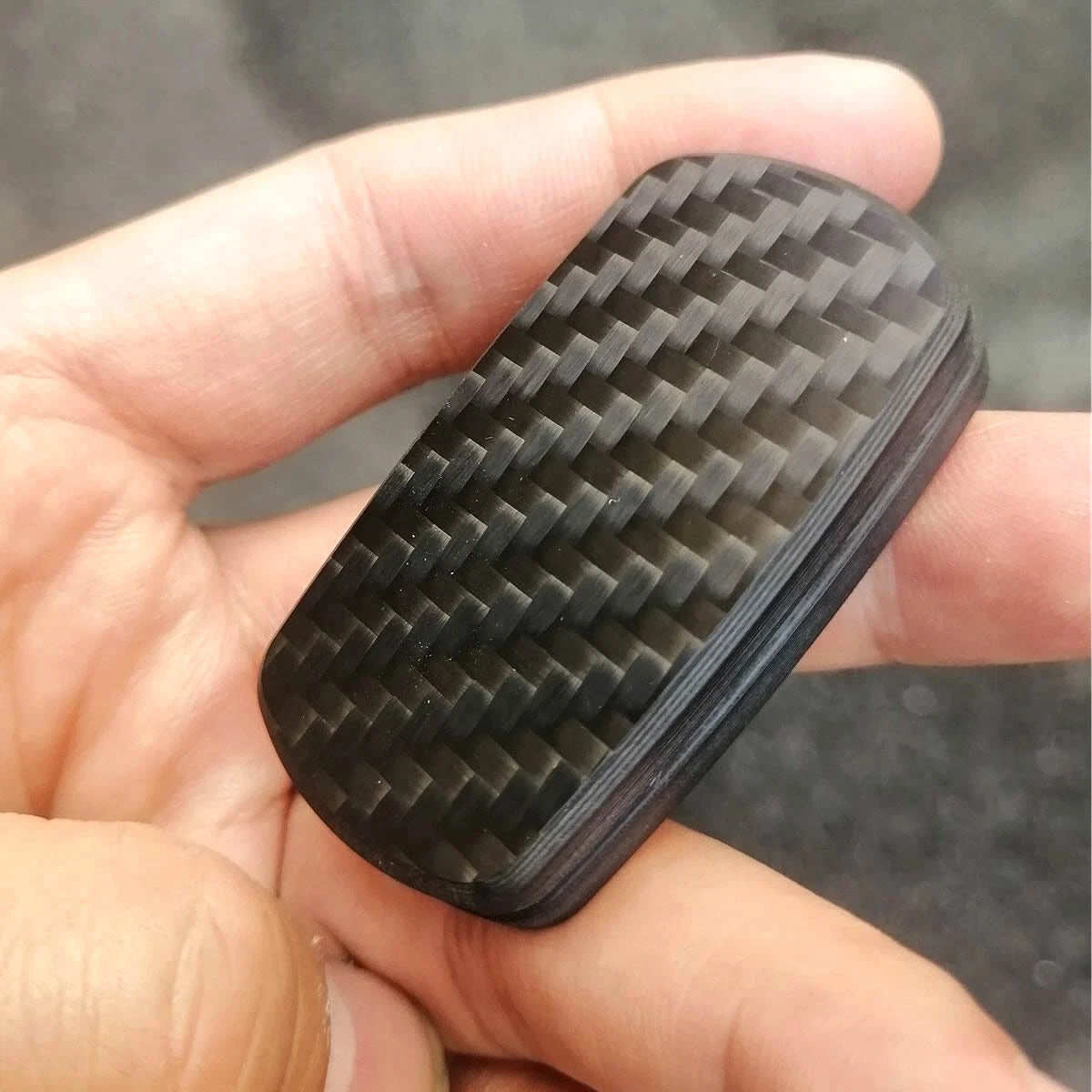Click Clicker Carbon Fiber Slider Push Card Hand Fidget Pocket EDC Gifts Toys 07FC0E-D4 - KOEEK
