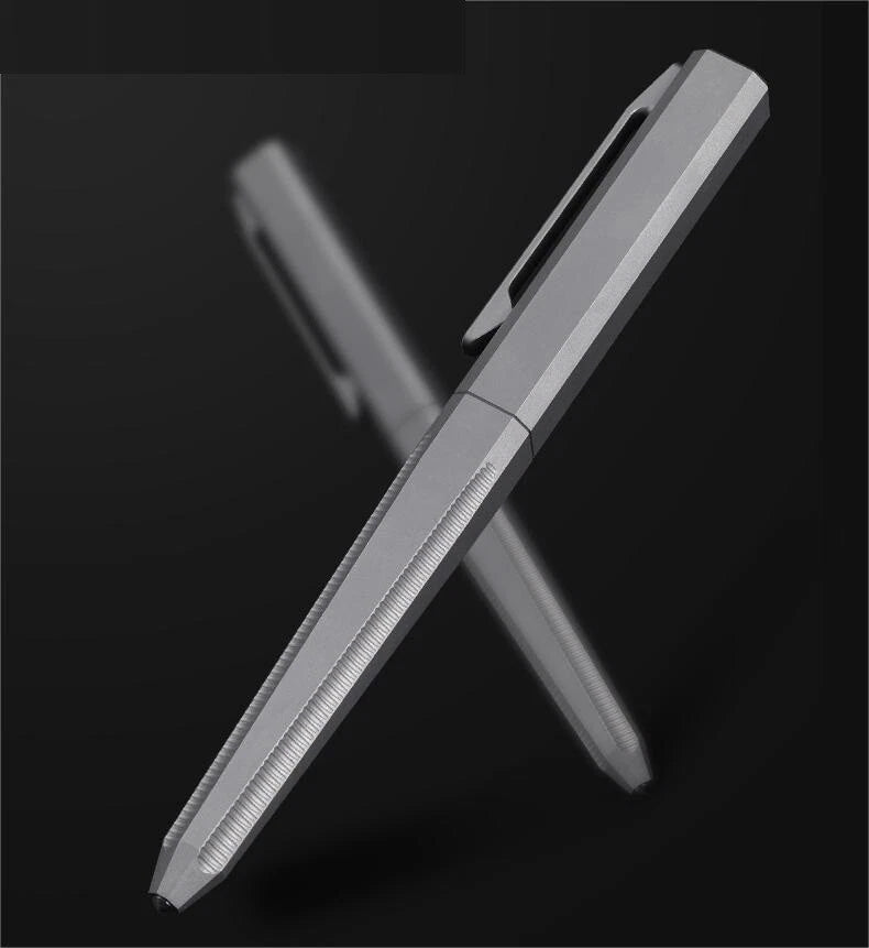 EDC Titanium Ballpoint Pen Multifunctional Pocket Pen Office Business Writing 07FC0E-D4 - KOEEK