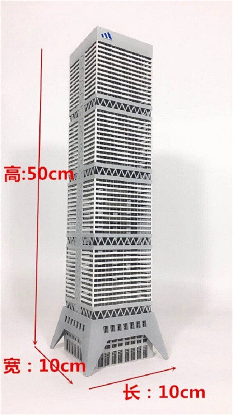 1/150 N Scale Modern Business Information Architecture Building Model Assembled 07FC0E-D4 - KOEEK