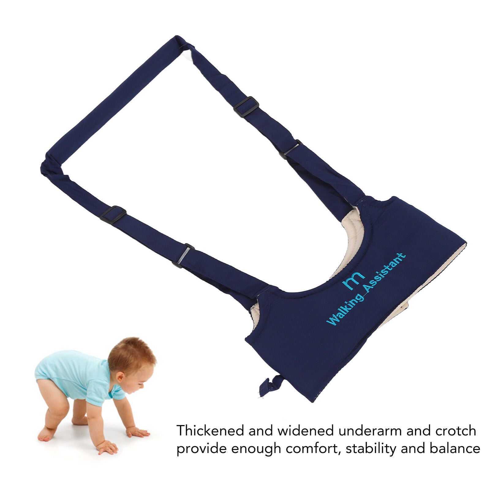 new Baby Harness Relieve Back Prevent Getting Lost Walker Helper(Navy Blue ) HGF koeek - KOEEK