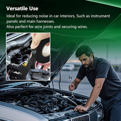 new 2 Rolls Automotive Wire Harness Tape, 50 Feet, High Temp Self-Adhesive Black 07FC0E-D4 - KOEEK