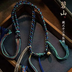 Tibetan Handmade Braided Cotton Necklace Cord Pendant Rope Ethnic Style 07FC0E-D4 - KOEEK