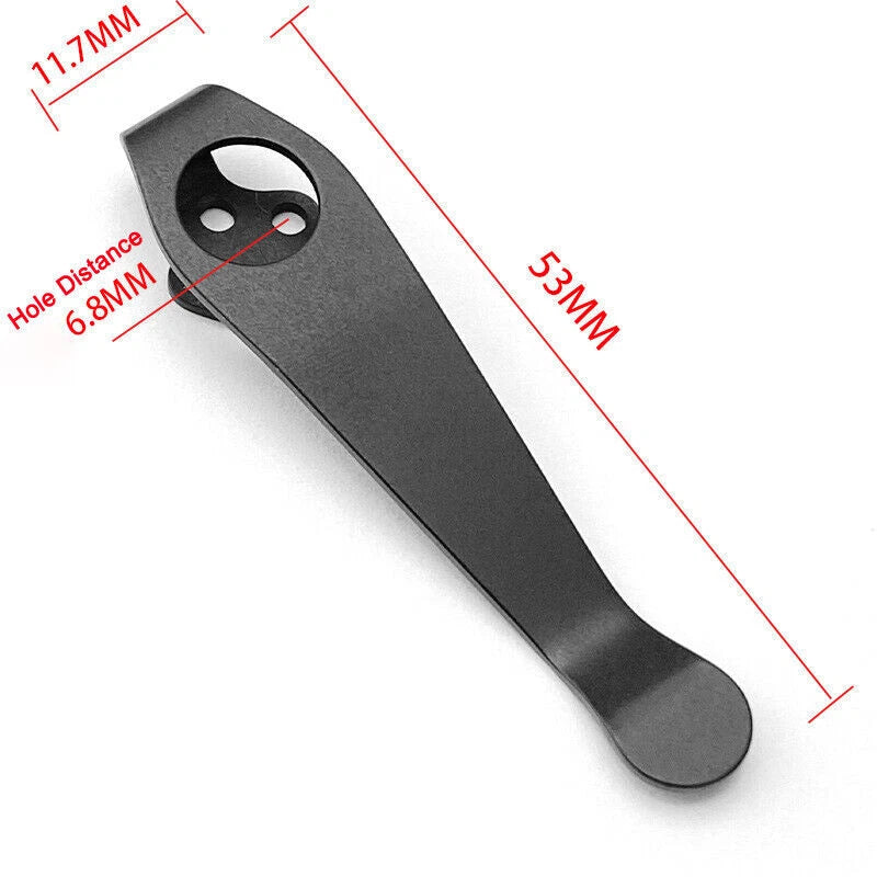 Titanium Deep Carry Pocket Back Clip for Cold Steel Hold Out Ti Lite 26SP Knifes 07FC0E-D4 - KOEEK