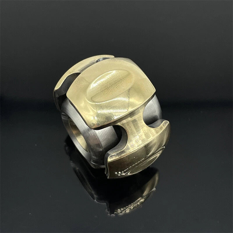Noise Brass Fidget Spinner EDC Adult Metal Hand Spinner Fidget Toys ADHD Tool 07FC0E-D4 - KOEEK