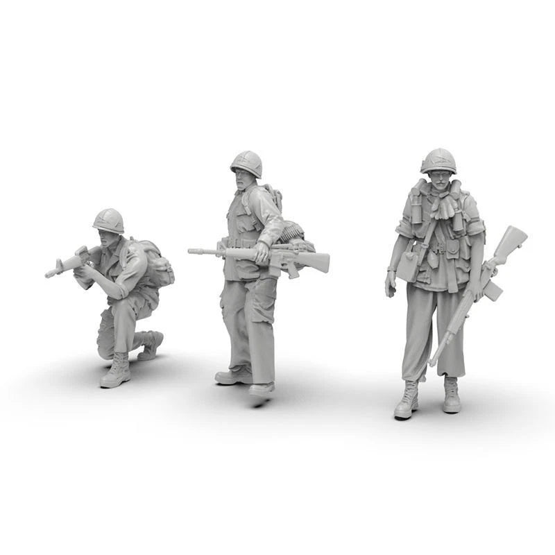 10pcs1/64WWII US Army Soldier Figures Military Unpainted Model MiniatureMilitary 07FC0E-D4 - KOEEK