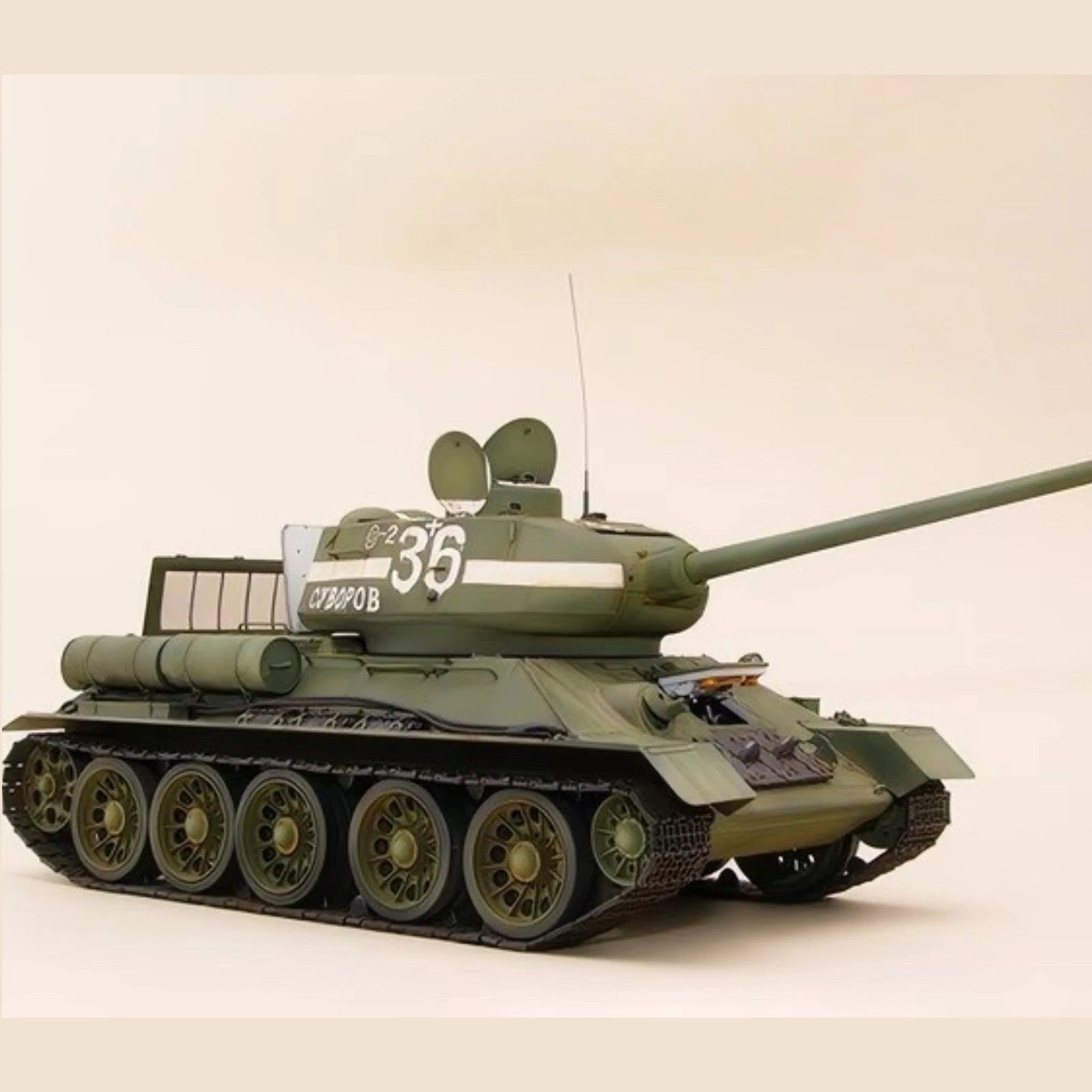 WWII Soviet T34/85 Tank 1:48 Model Full Interior Military Ornament 07FC0E-D4 - KOEEK