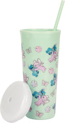 Bioworld Lilo & Stitch Wraparound Lilo and Angel 26 Oz. Stainless Steel Semi-Dom 07FC0E-D4 - KOEEK