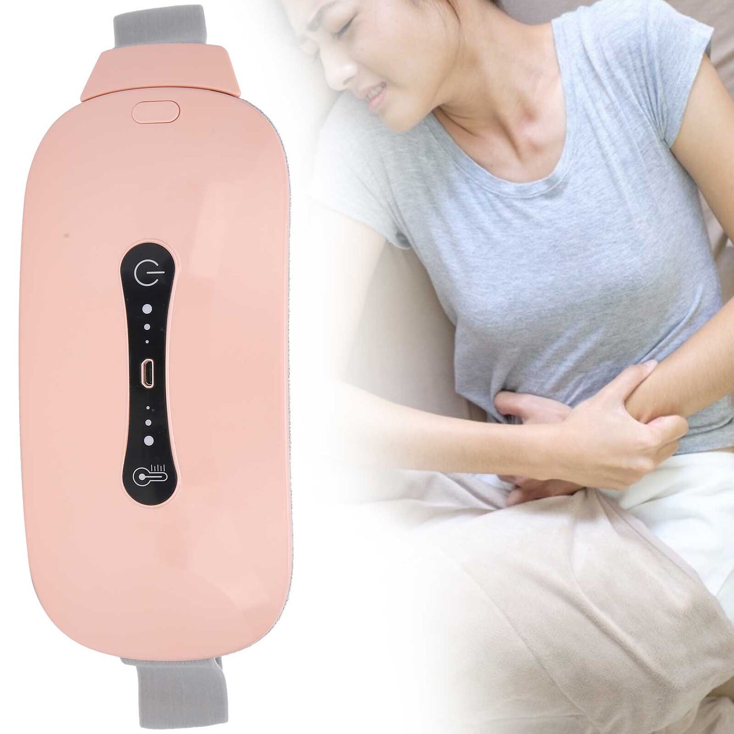 new Period Pain Relief Machine Cramps Menstrual Heating Pad Electric Heating HGF koeek - KOEEK